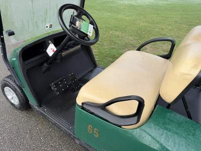(1) 2019 E-Z-Go EFI golf cart with a Kawasaki gas engine, model 657061G01, includes canopy, fold-dow...