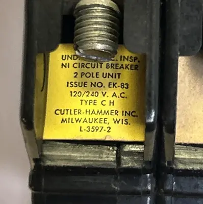 Used CUTLER-HAMMER CH250 Miscellaneous Equipment (Electrical & Power) | Surplus Asset Holdings #1202014