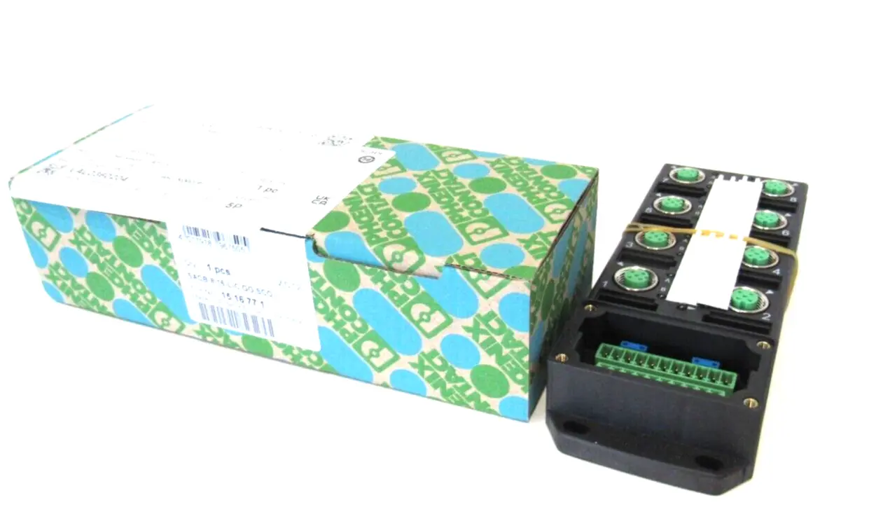 NEW PHOENIX CONTACT SACB-8/16-L-C GG SCO SENSOR/ACTUATOR BOX HEADER 15 16 77 1
