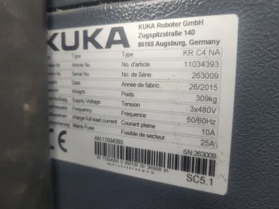 USED 2015 KUKA KR16 L6-2 + KR C4 NA