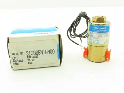 Honeywell Skinner 3138BBN1NN00 Solenoid Valve 3-Way NO 24V/60Hz 35 PSI 1/8" NPT