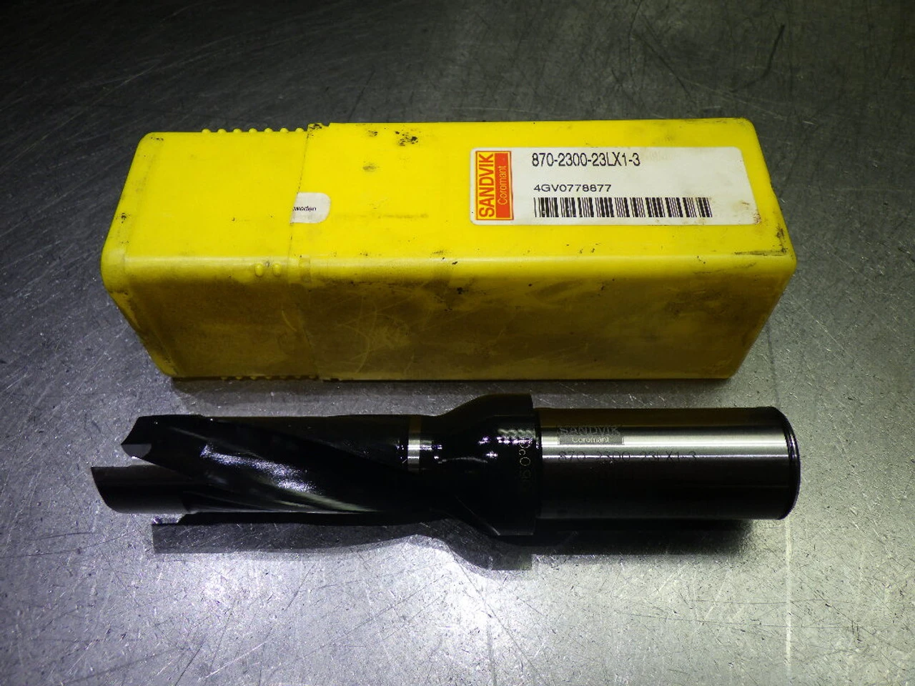 Sandvik 23-23.99mm Coolant Thru Indexable Drill 870-2300-23LX1-3 (LOC2126A)