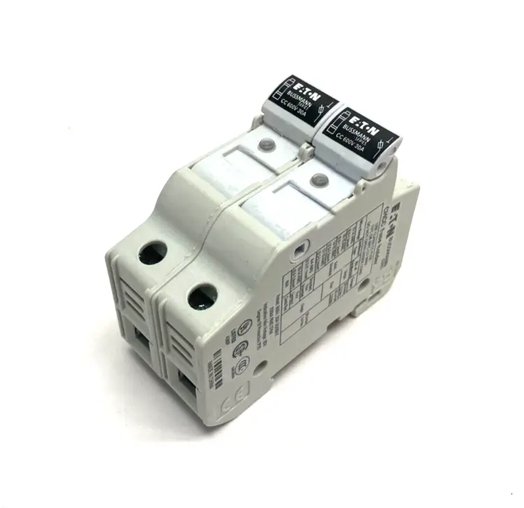 Used EATON BUSSMANN FINGER SAFE FUSE HOLDER 2-POLE IP20 600V 30A Fuse Accessories | Maverick Industrial Sales #1118560