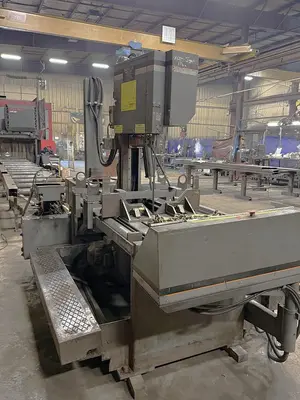 USED 2007 HEM SAW V100HLM-3 SEMI-AUTOMATIC VERTICAL BANDSAW