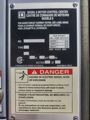 MCC Unit 25 hp, Nema 2