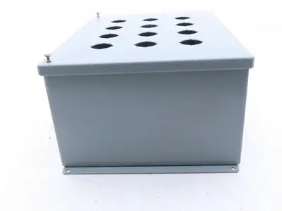 Hoffman E12PB Enclosure 12-Hole 30.5mm Pushbutton Control Panel 13.5x10x6"