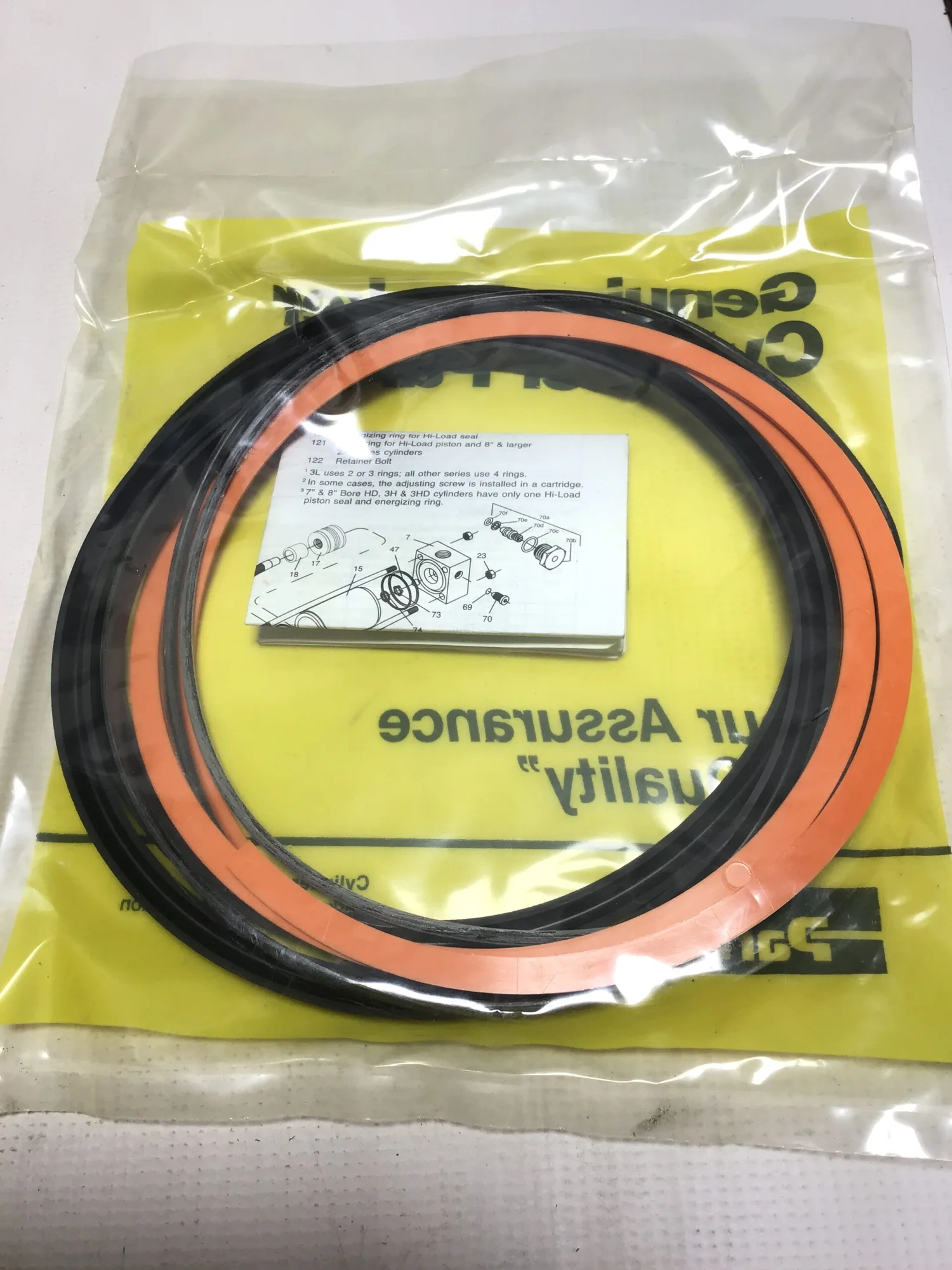 Genuine Parker PK8002A001 Bunan Piston Cylinder Seal Kit 8″ Bore Diameter