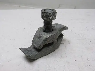 1" Conduit Pipe Tube Galvanized Malleable Iron Clamp Parallel Lot of 5