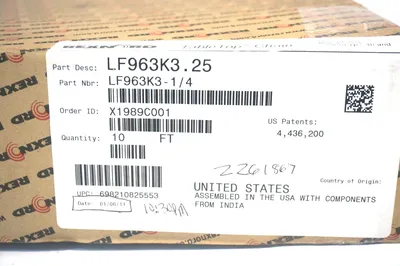 NEW REXNORD LF963K3-1/4 TABLE TOP CHAIN 10' LF963K314