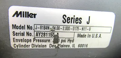 USED MILLER J-81BN-04.00-2.000-0175-N11-9