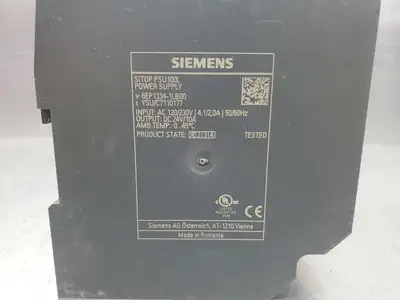 Siemens 6EP1334-1LB00 SITOP PSU100L Power Supply, 24VDC, 10A. 1D-65