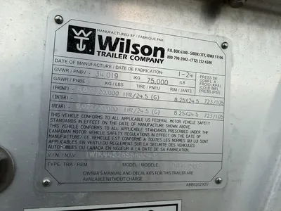 New | in-Stock 2025 WILSON COMMANDER HOPPER Grain Hopper Trailers Minnesota US | Carco Truck & Equipment #1513899