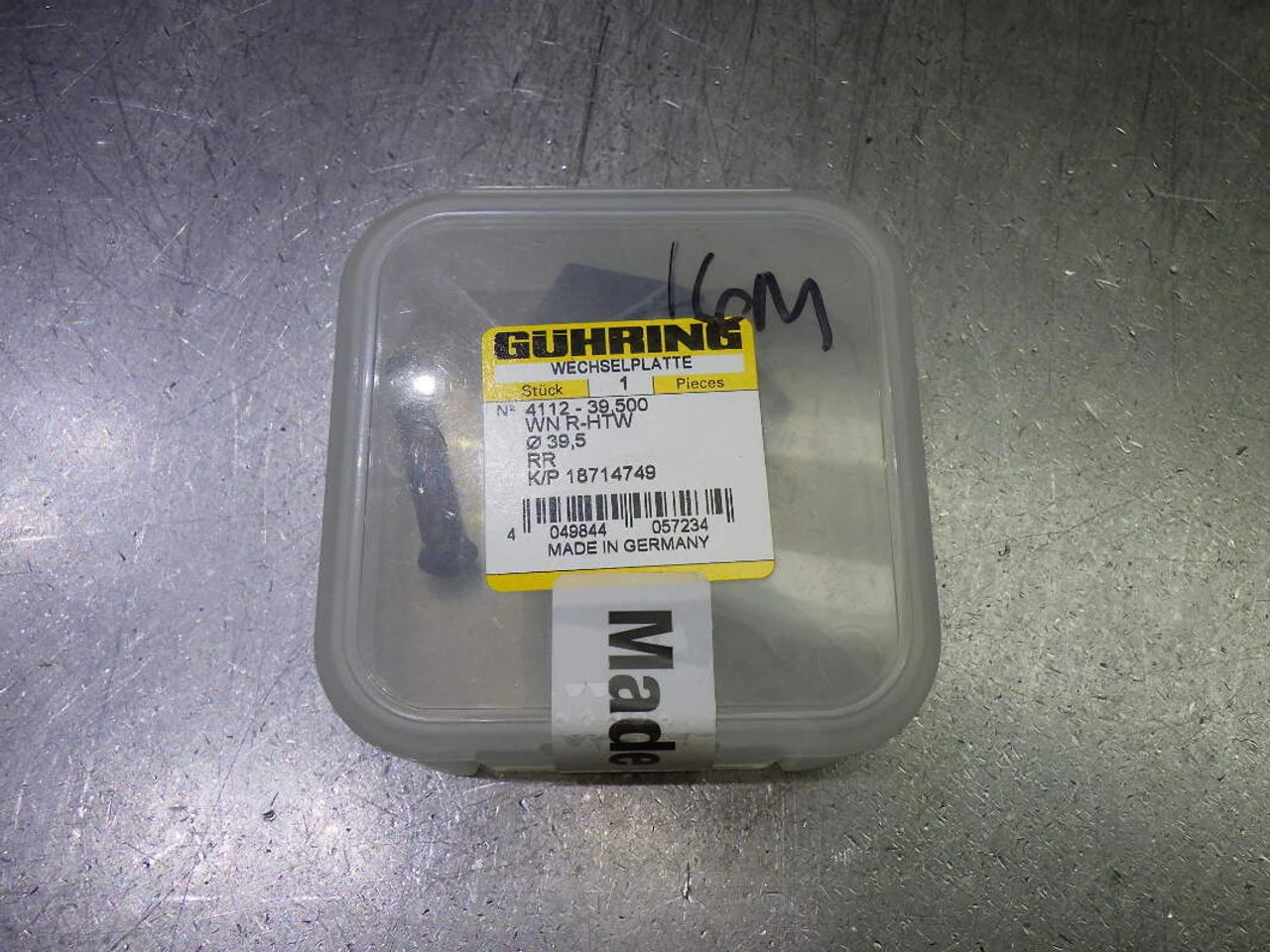 Guhring HT800 39.5mm Carbide Drill Tip Insert QTY1 4112-39.500 (LOC2806B)