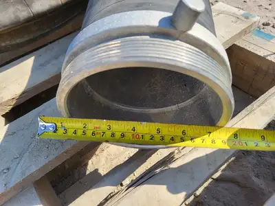 6" x 100 ft Hose Black w/ Camlock Coupling