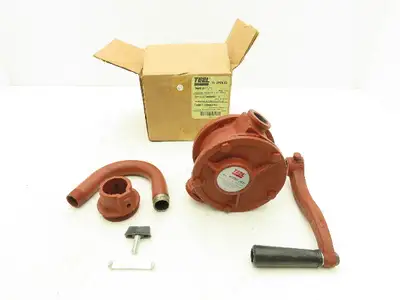 Teel 2P093B Manual Rotary Oil Drum Pump 10GPM 1"NPT Hand Pump