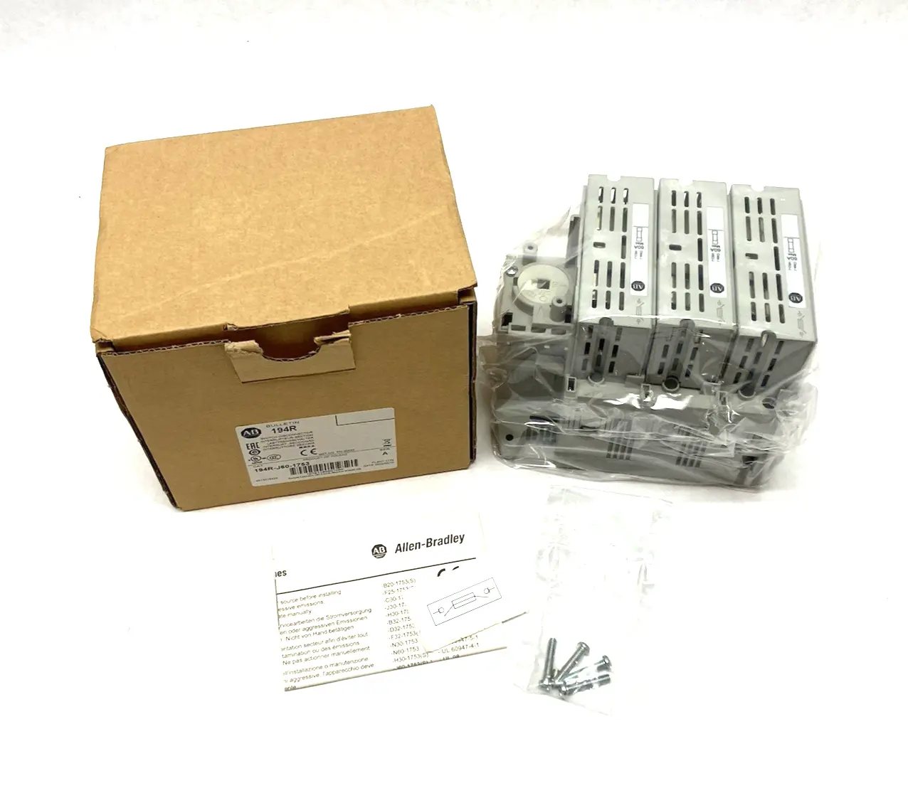 USED ALLEN-BRADLEY SER. A SWITCH DISCONNECTOR, 3-POLE CLASS J FUSE 60A