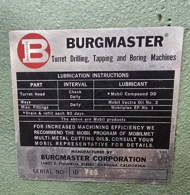 USED BURGMASTER 1D