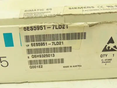Siemens 1P6ES5951-7LD21 Power Supply Module Simatic S5 115 PS 120-230V