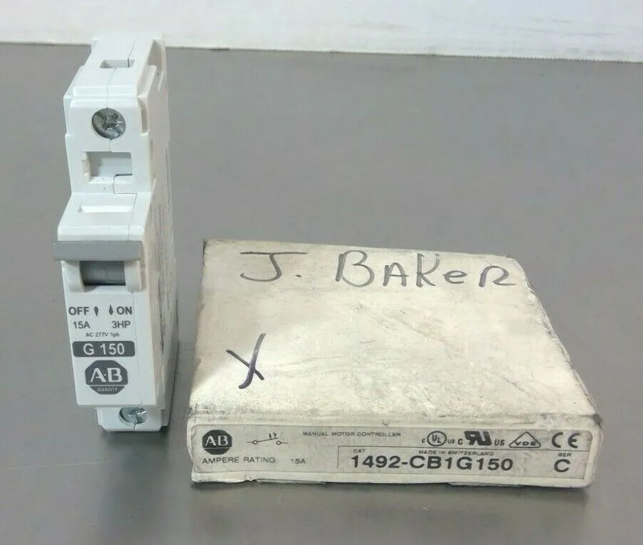 Allen-Bradley - 1492-CB1G150 Series C - 15A Circuit Breaker 4E-8