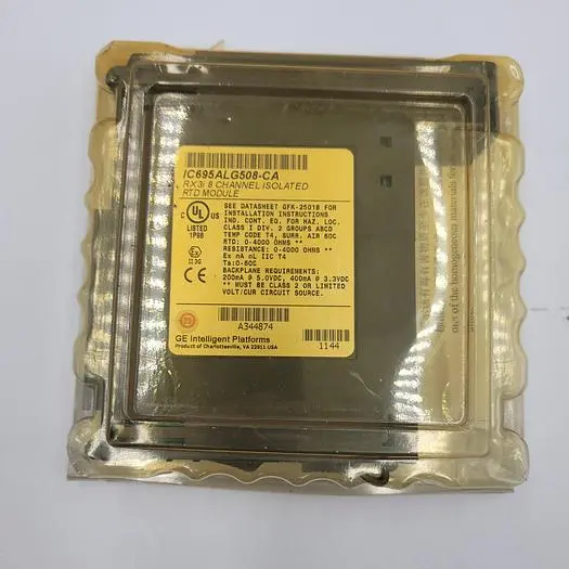 New | in-Stock GE GE IC695ALG508-CA RX3I 8 CHANNEL ISOLATED RTD MODULE - SEALED IN ORIGINAL PACKAGING Thermocouples | ND Industrial Surplus #1226524
