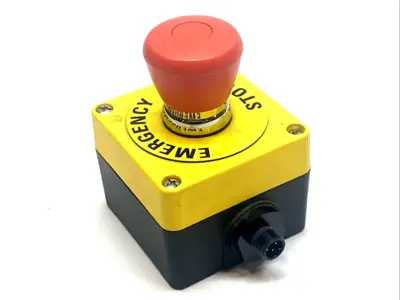USED ALLEN-BRADLEY PUSH‑PULL EMERGENCY STOP BUTTON