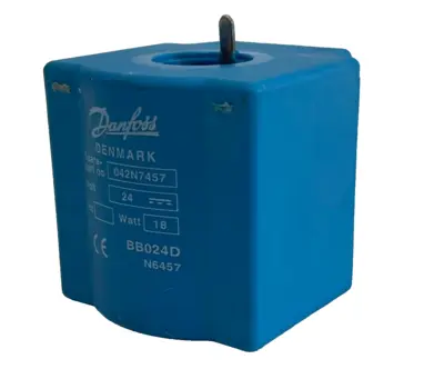 NEW DANFOSS 042N7457 SOLENOID VALVE COIL 24V 18WATT
