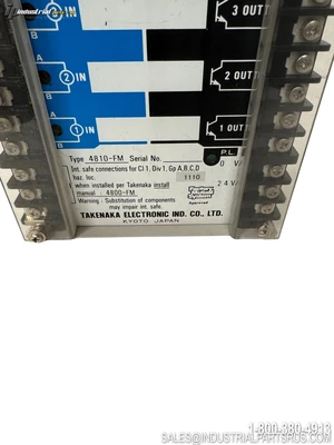 Used TAKENAKA 4810-FM Relays & Switches Kentucky US | Industrial Parts R Us Inc. #1094552