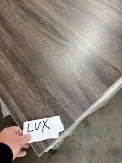 401 SF of HD Brushed Oak LVP Waterproof - 6.5" x 48" - Smokehouse LVX  Lighter in Person