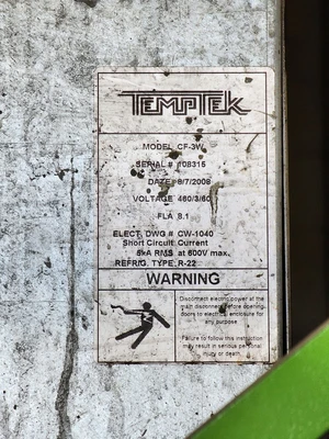 USED TEMPTEK CF-3W