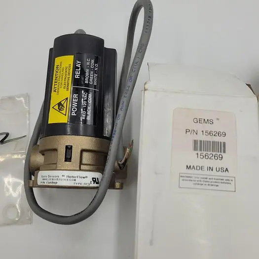New | in-Stock GEMS GEMS SENSORS 156269 FLOW SWITCH Sensors | ND Industrial Surplus #1218557