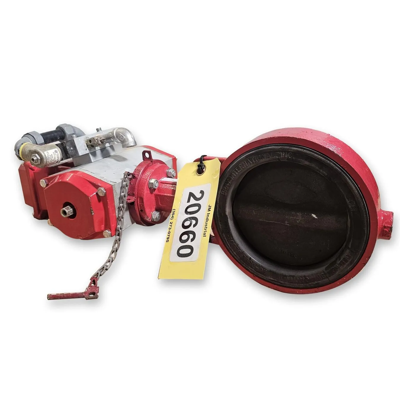Used Bray 6" Dia. Series 30 Resilient Seated Wafer Butterfly Valve