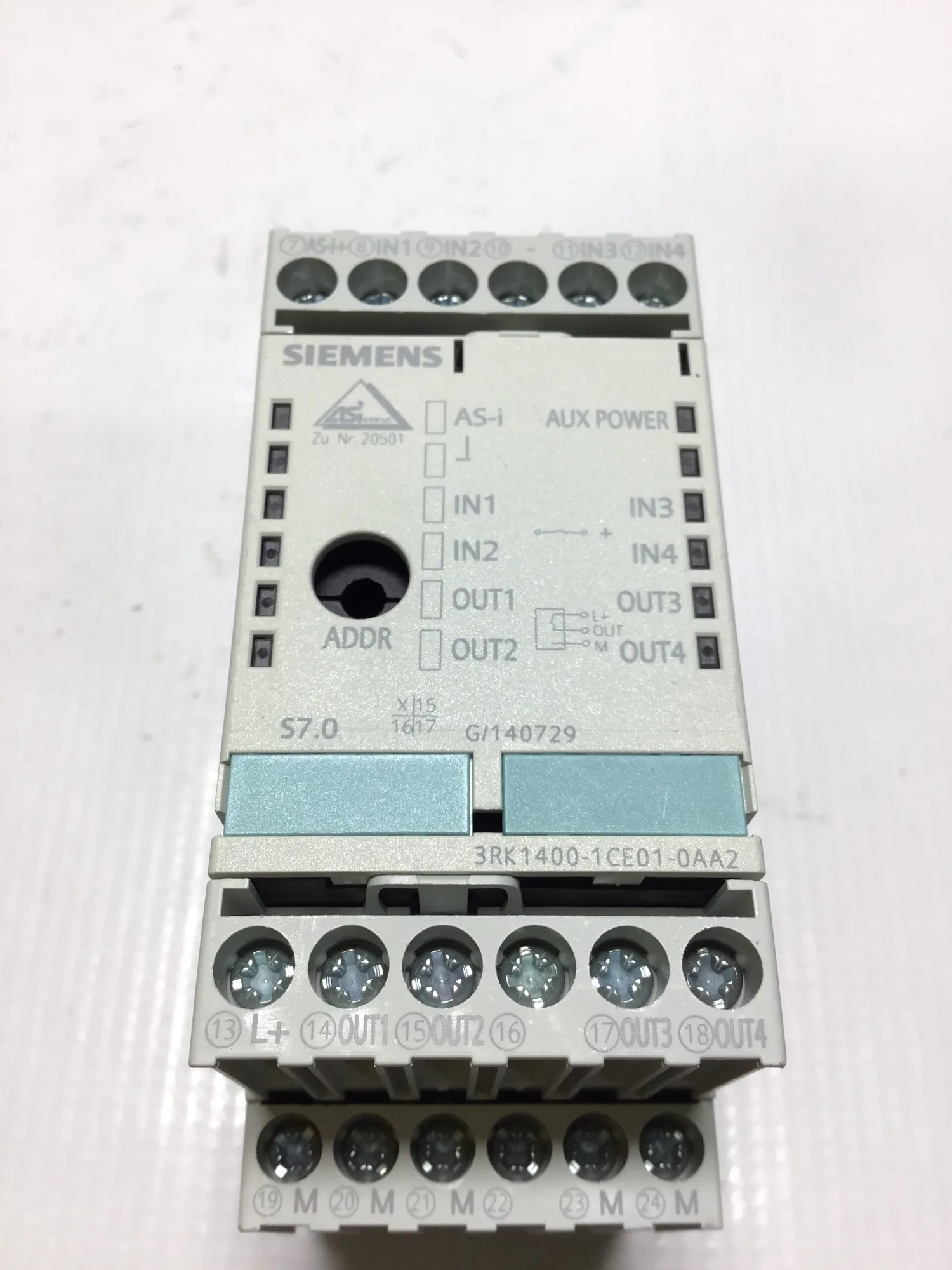 Siemens 3RK1400-1CE01-0AA2 SlimLine Digital I/O Module