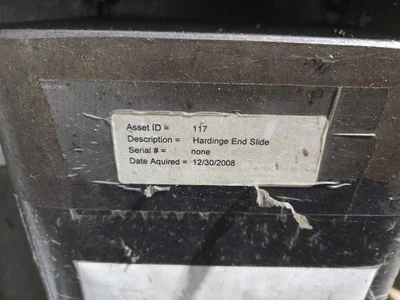 Hardinge End Slide Lathe