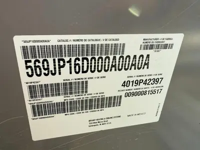 USED BRYANT 569JP16D000A00A0A