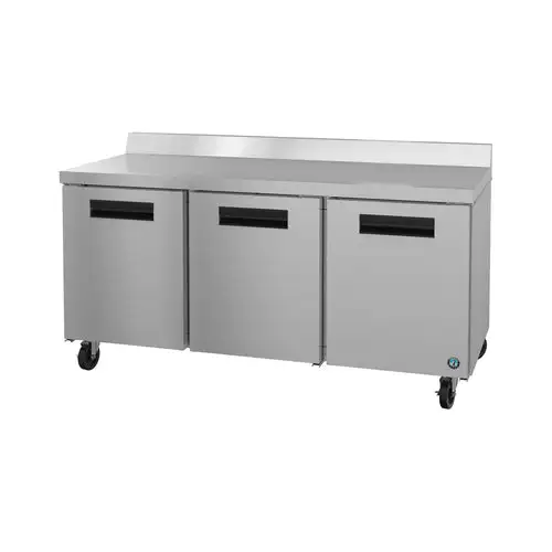 Hoshizaki WR72B 72" W Worktop Refrigerator w/ (3) Sections & (3) Doors, 115v