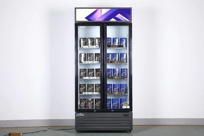 168-0021 AC SDGRX-H 36" Two Glass Door Self Contained Cooler
