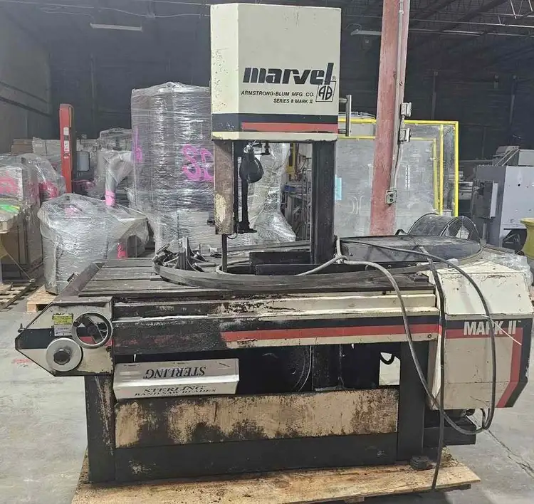Used 1995 MARVEL SERIES 8 MARK II Vertical Band Saws Illinois US | Asset Exchange Corporation #799445