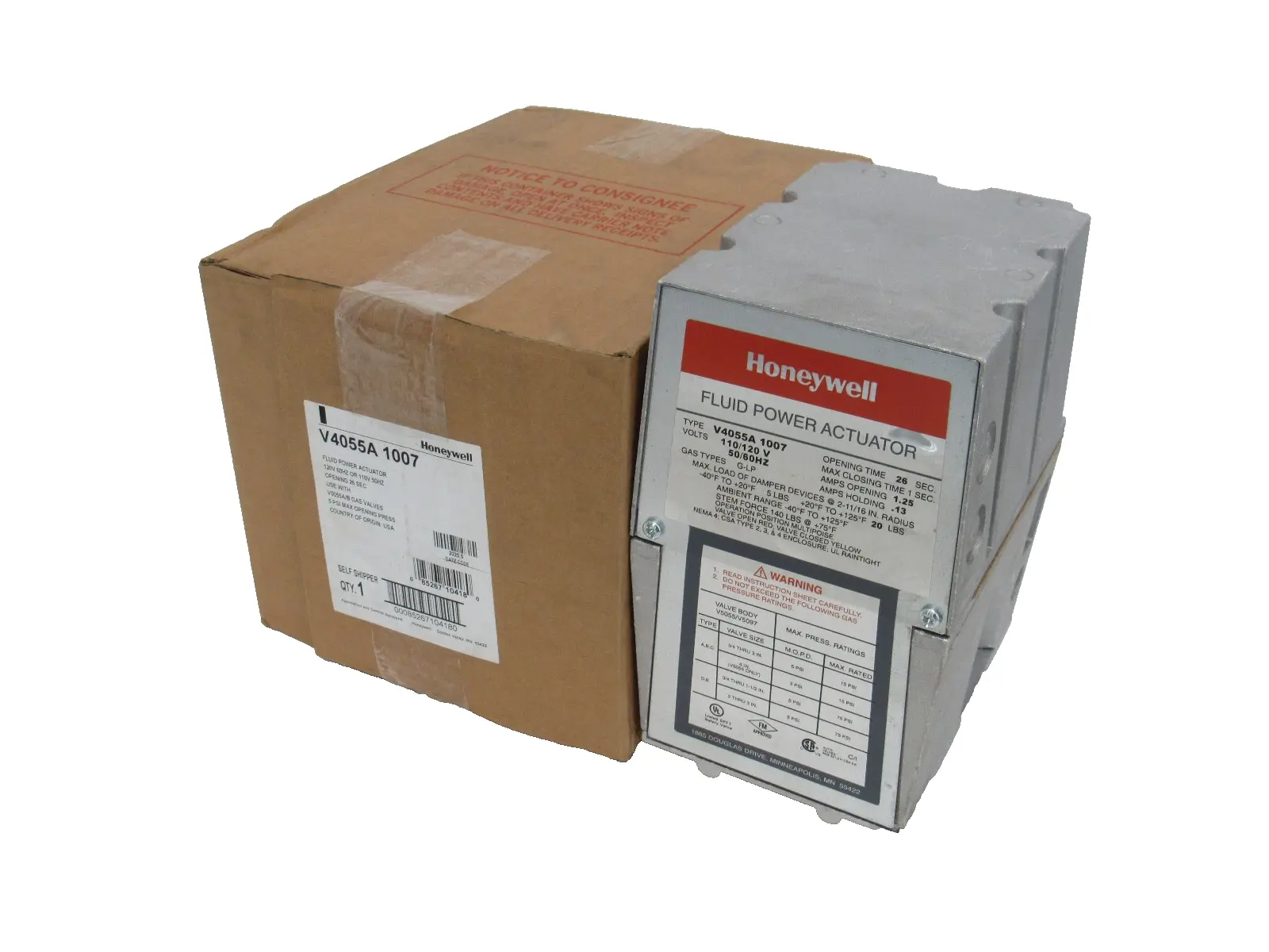 NEW HONEYWELL V4055A-1007 ACTUATOR V4055A1007