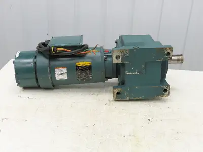 Baldor VEBM3558T-D Inline Gearmotor w/Brake 2Hp 460V 145TC Quantis 42:1 Reducer