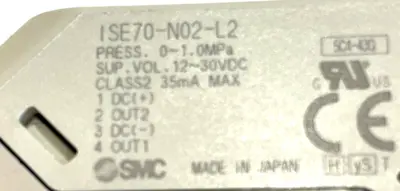 NEW SMC ISE70-N02-L2 DIGITAL PRESSURE SWITCH ISE70N02L2
