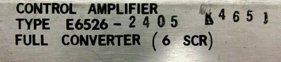 NEW MAGNETICS E6526-2405 CONTROL AMPLIFIER 6SCR E65262405