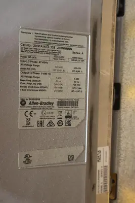 ALLEN BRADLEY Powerflex 755 20G1AND125JN0NNNNN 480V 100HP DRIVE VFD  #CC103