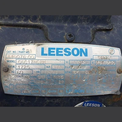 Leeson 1/3 hp Electric Motor