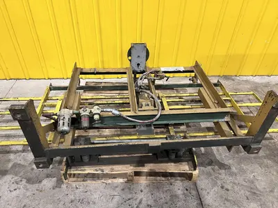 24" W X 108" L ROWE FLIP UP COIL FEED THREADING TABLE: STOCK 22479