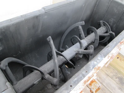 15 cu ft Double Ribbon Blender, rubber lined trough and ribbon
