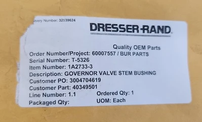 NEW Dresser Rand 40349501