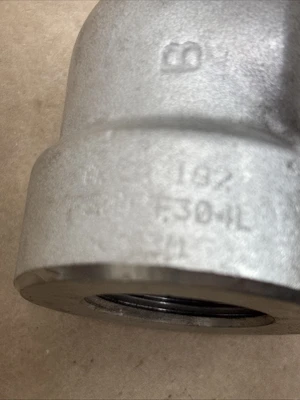 New Lot Of (4)F304/F304L SA/A182 Stainless Steel 90 Degree Elbow Fitting
