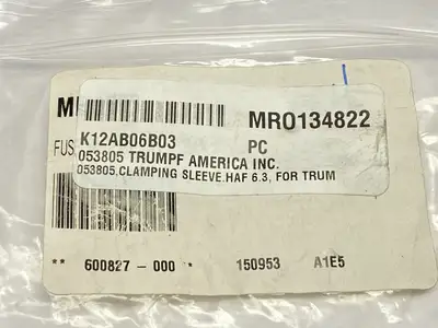 Trumpf 053805 Clamping Sleeve HAF 3.5 LOT OF 10 - New Other