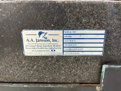 Used CONTINENTAL GRANITE CORP. 36 X 48 X 6 GRANITE INSPECTION TABLE Granite Surface Plates Michigan US | Maverick Industrial Sales #1122905