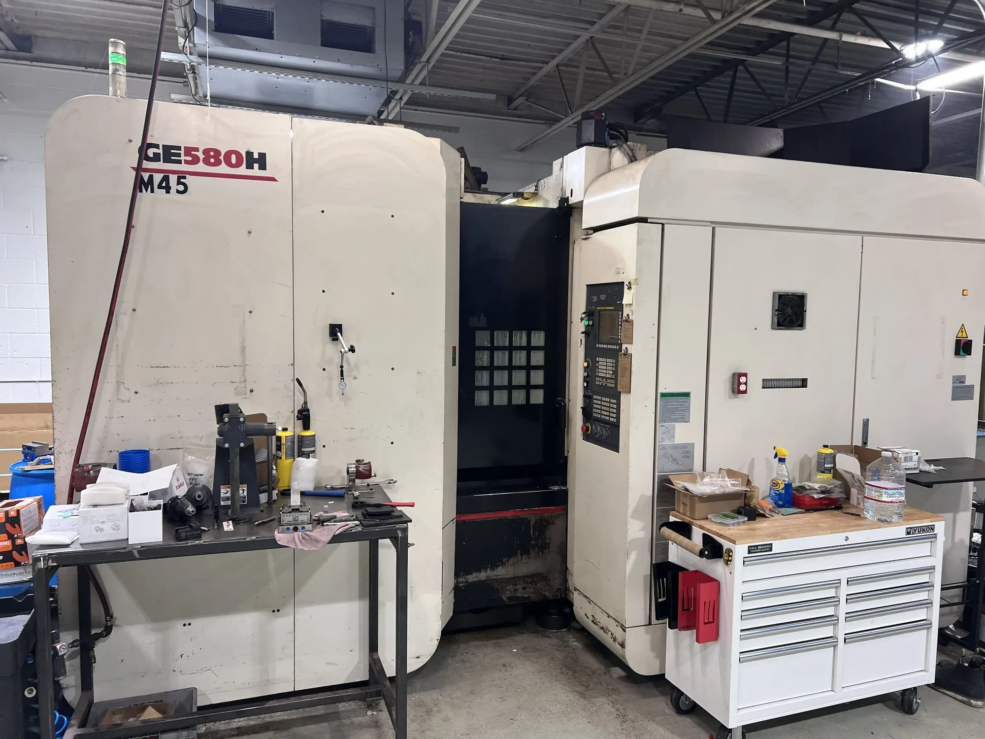 20" X 20" ENSHU GE580H CNC HORIZONTAL MACHINING CENTER, NEW 2016
